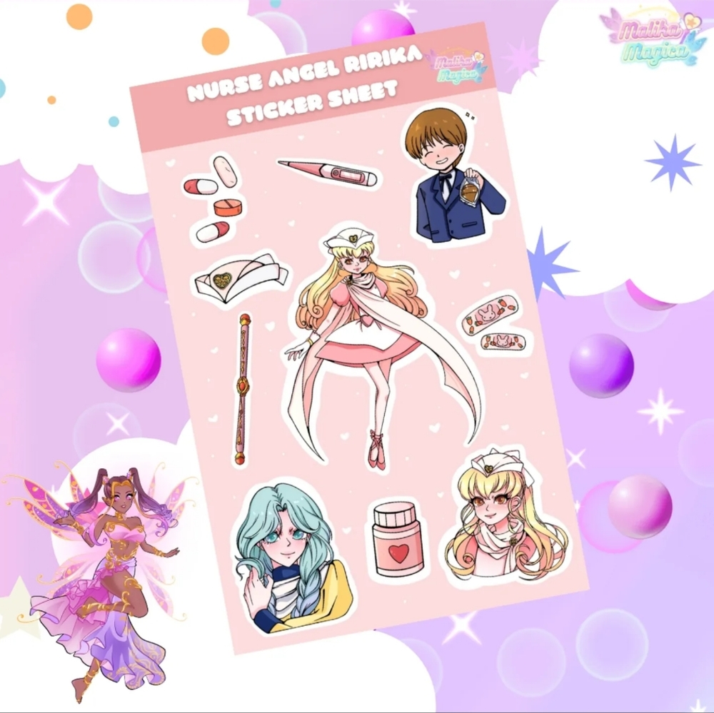 Nurse Angel Sticker Sheet